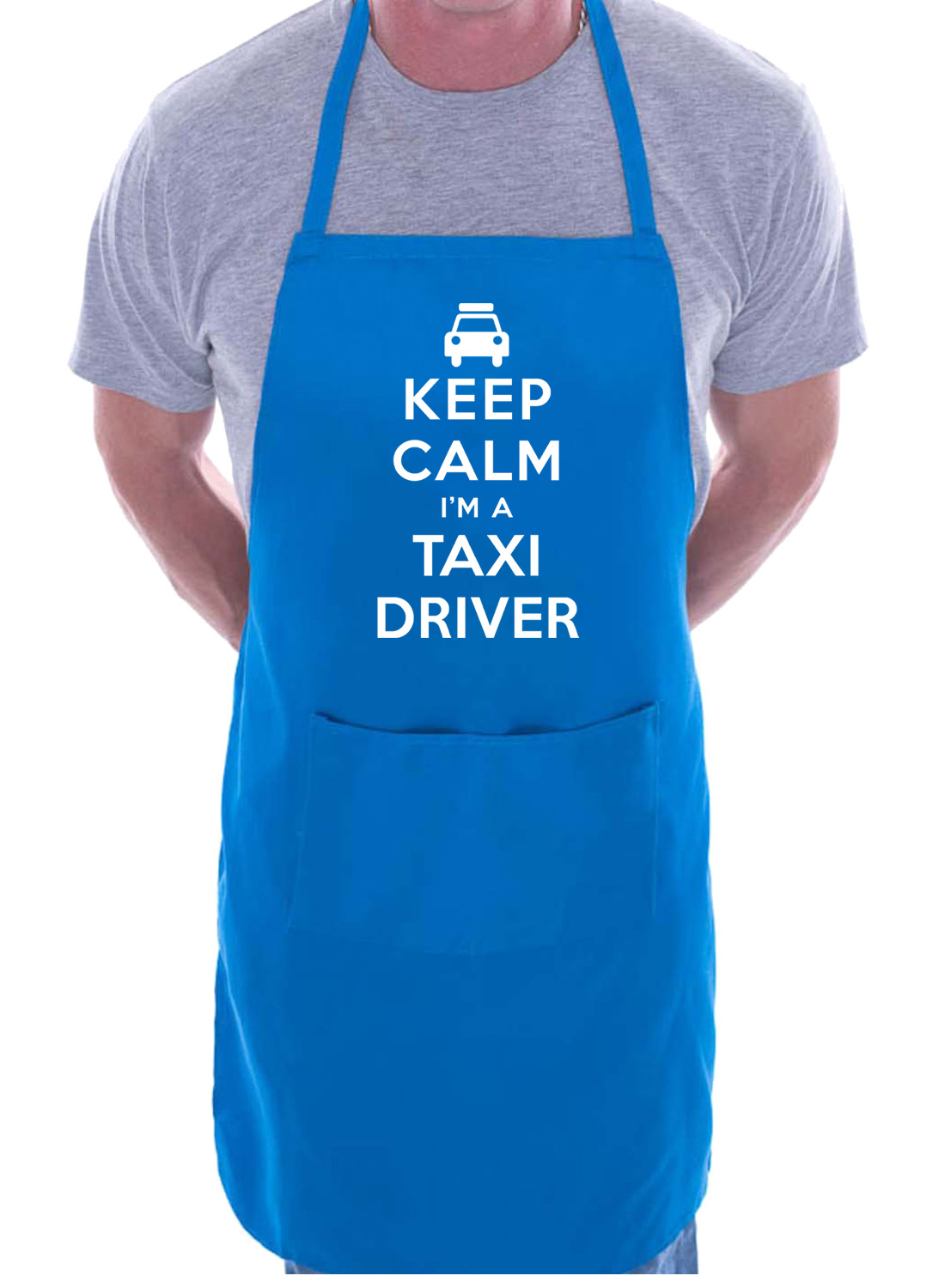 Keep Calm I'm A Taxi Driver Funny Gift Novelty Cooking  BBQ Apron  - Picture 2 of 4