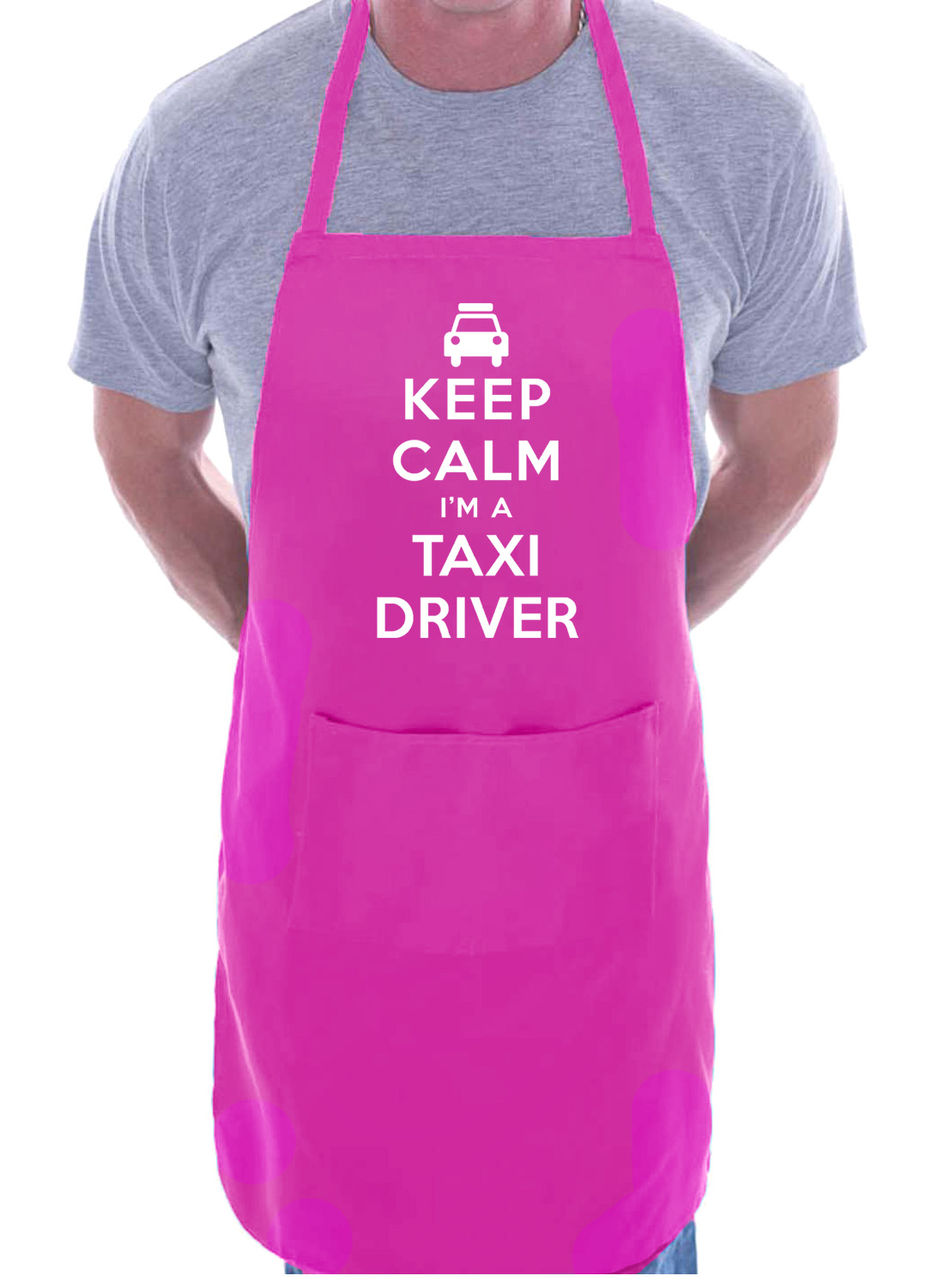 Keep Calm I'm A Taxi Driver Funny Gift Novelty Cooking  BBQ Apron  - Picture 3 of 4