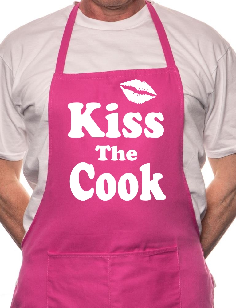 Kiss The Cook Novelty Cooking Funny Unisex Apron - Picture 8 of 9