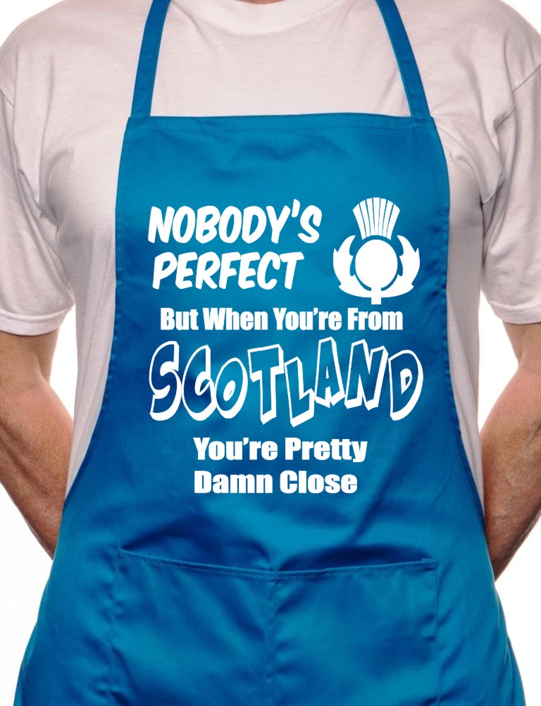 Scotland Scottish Perfect BBQ Cooking Funny Novelty Apron - Picture 3 of 9