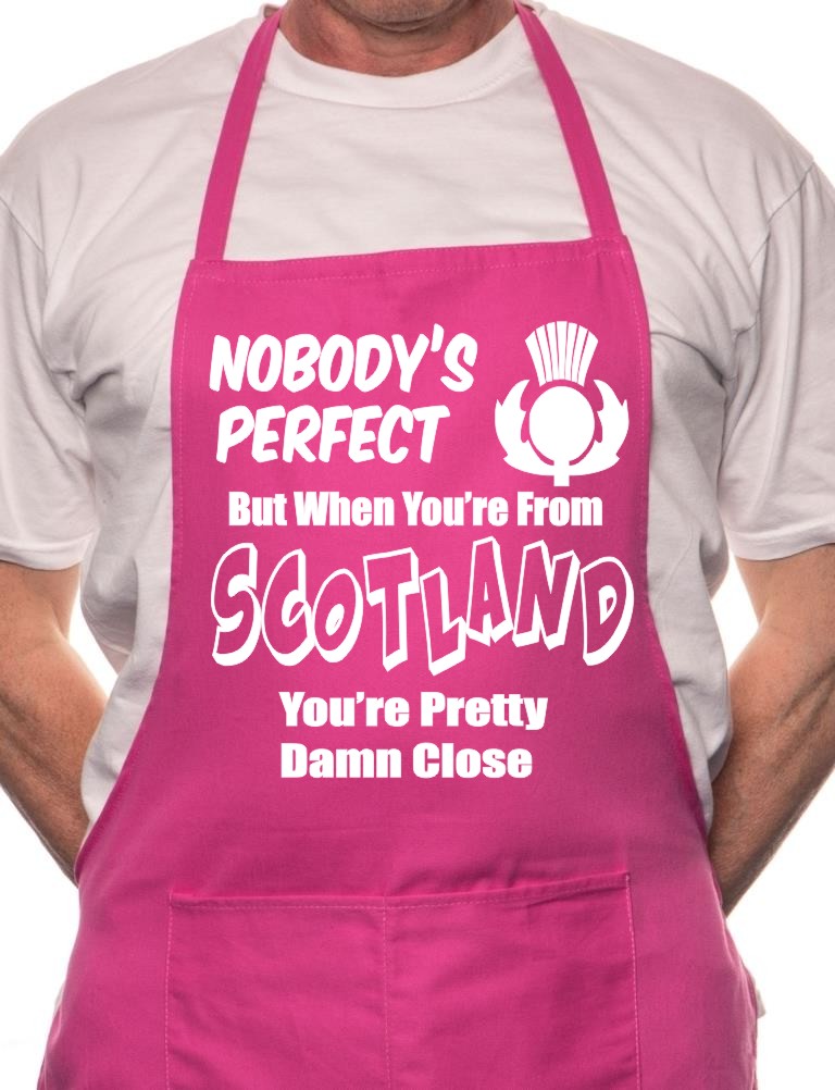 Scotland Scottish Perfect BBQ Cooking Funny Novelty Apron - Picture 8 of 9