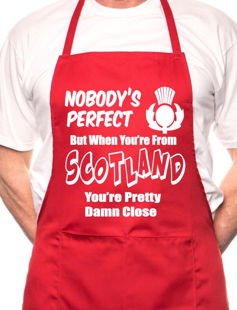 Scotland Scottish Perfect BBQ Cooking Funny Novelty Apron - Picture 9 of 9
