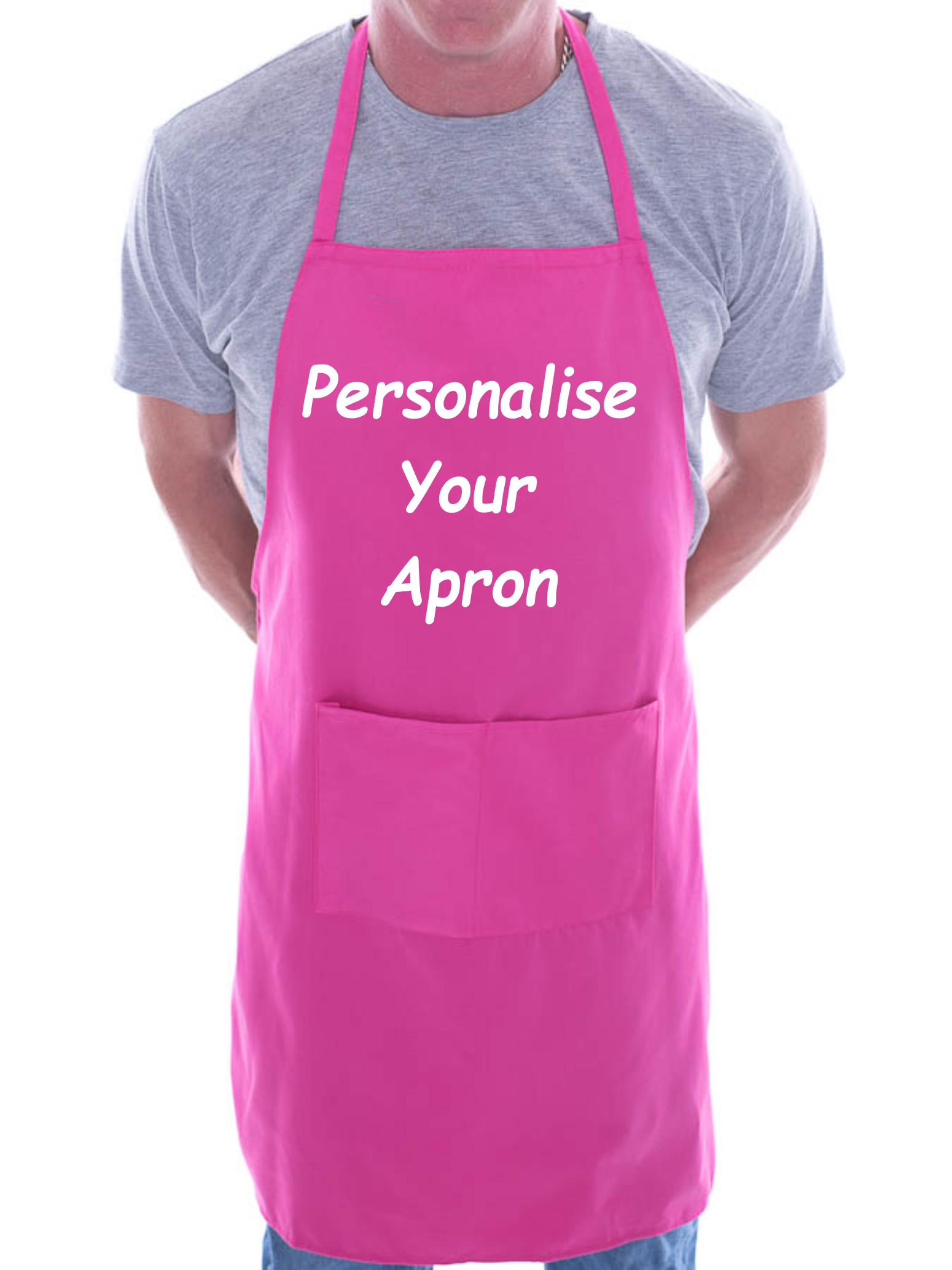 Personaliza tu propio delantal tu texto aquí cualquier palabra aquí cocina barbacoa - Imagen 4 de 8
