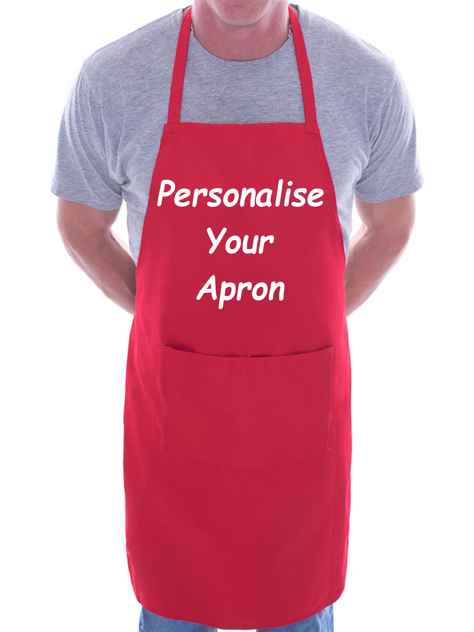 Personaliza tu propio delantal tu texto aquí cualquier palabra aquí cocina barbacoa - Imagen 5 de 8