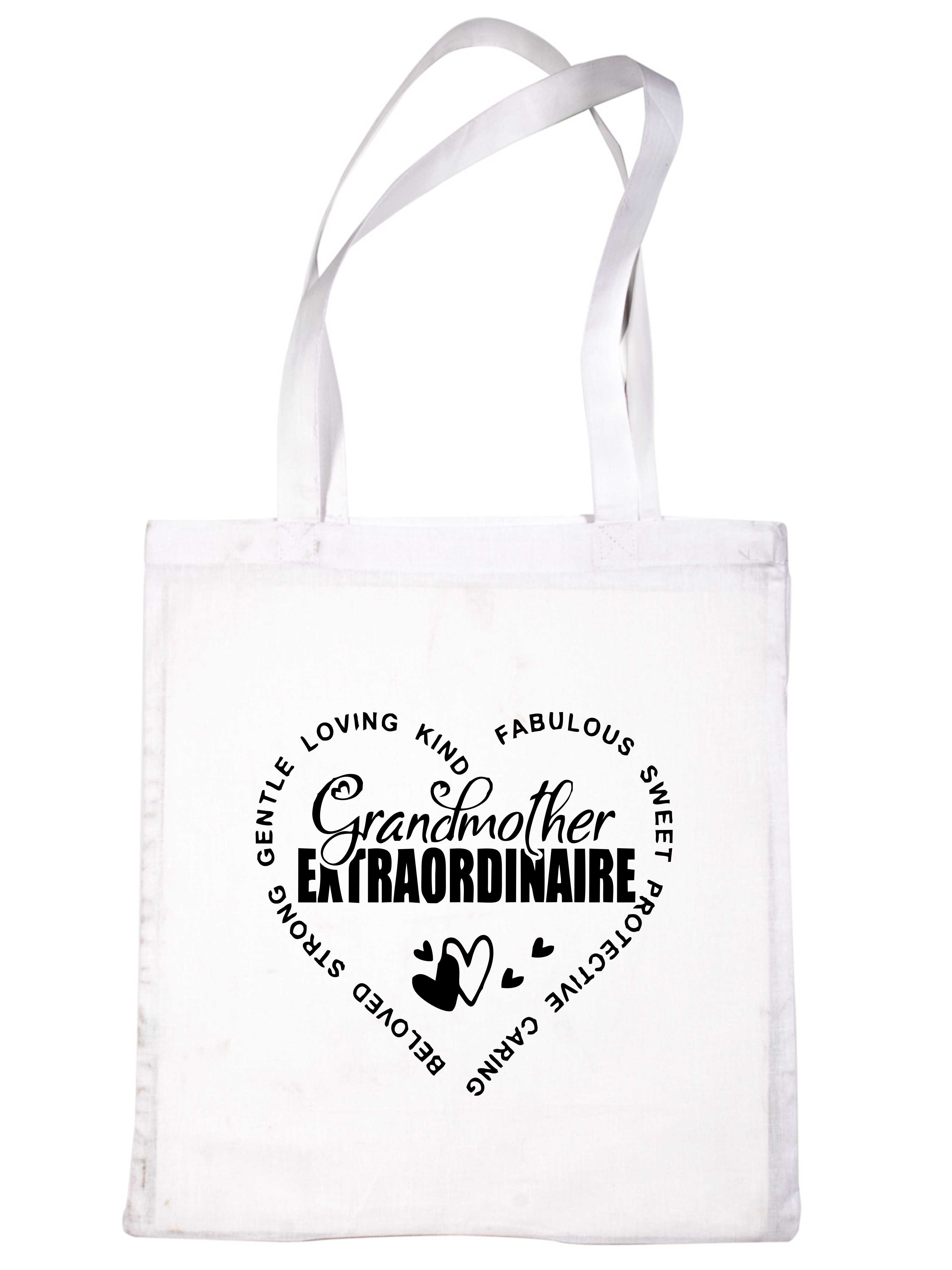 Print4U Grandmother Extraordinaire Tote Birthday Bag Reusable Shopping Bag - Picture 7 of 7