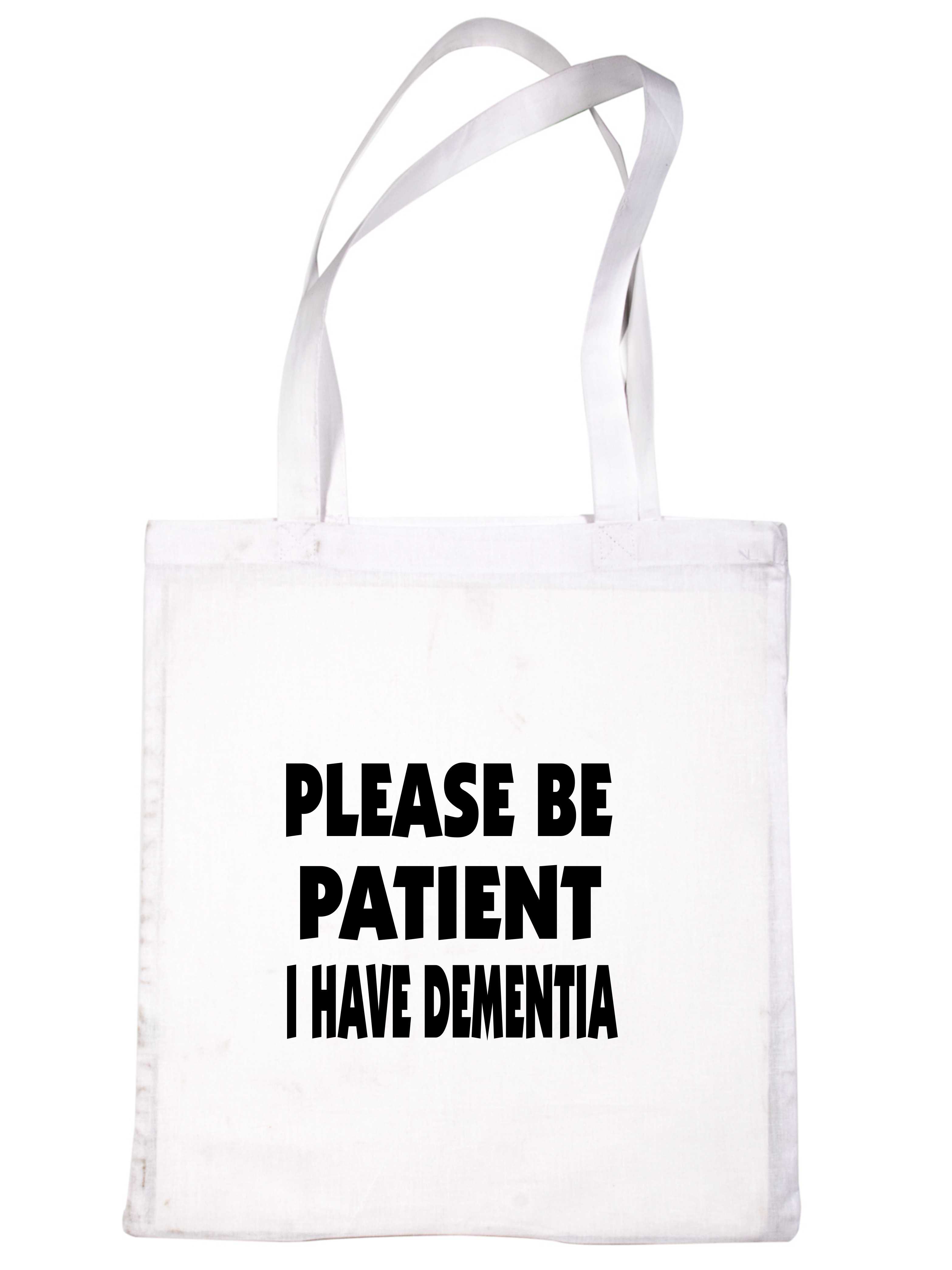 Bolso de Mano Be Patient I Have Dementia Concienciación sobre Salud Mental Damas Compradoras - Imagen 9 de 9