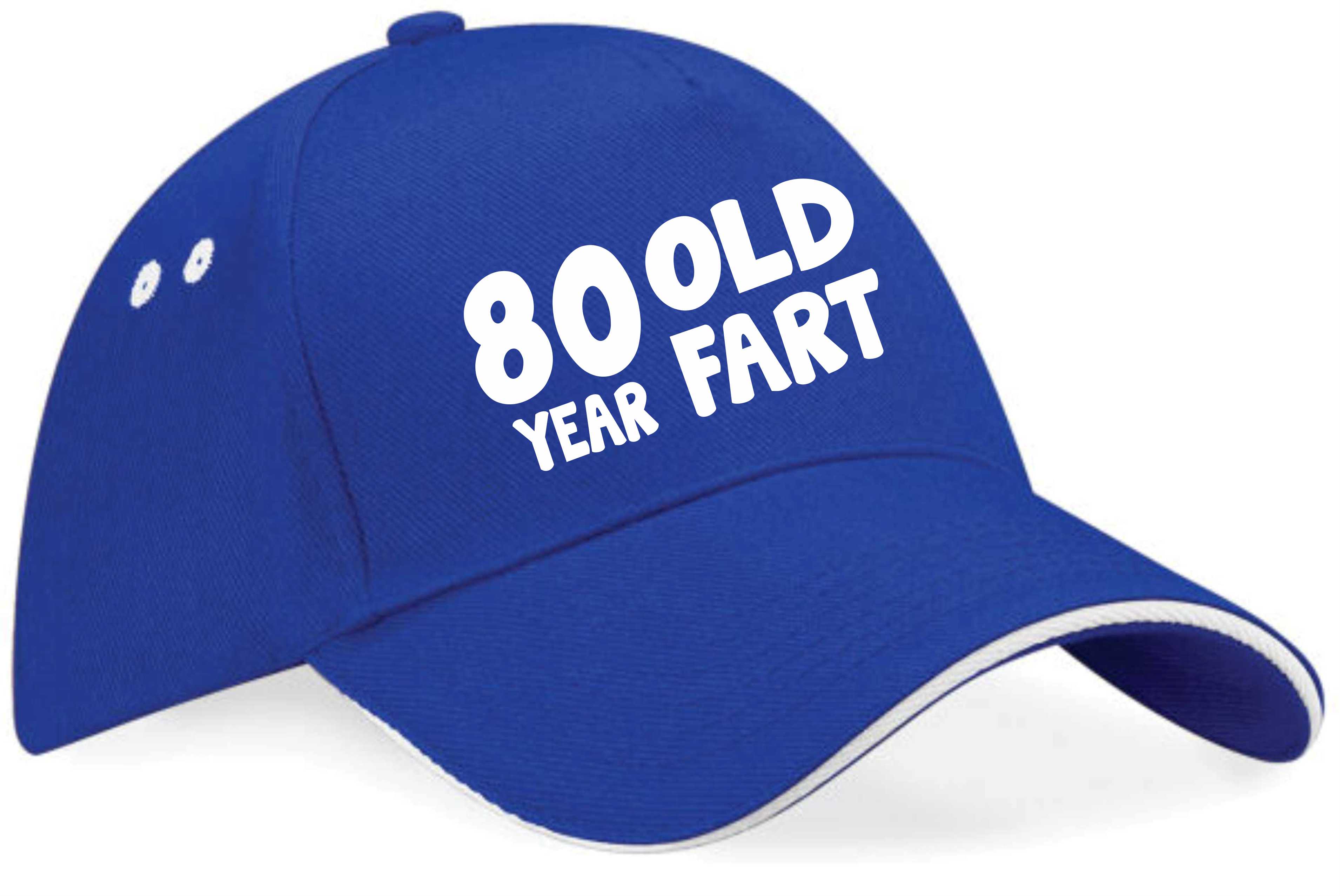 Gorra de béisbol Fart de 80 años regalo de cumpleaños 80 para hombres y mujeres