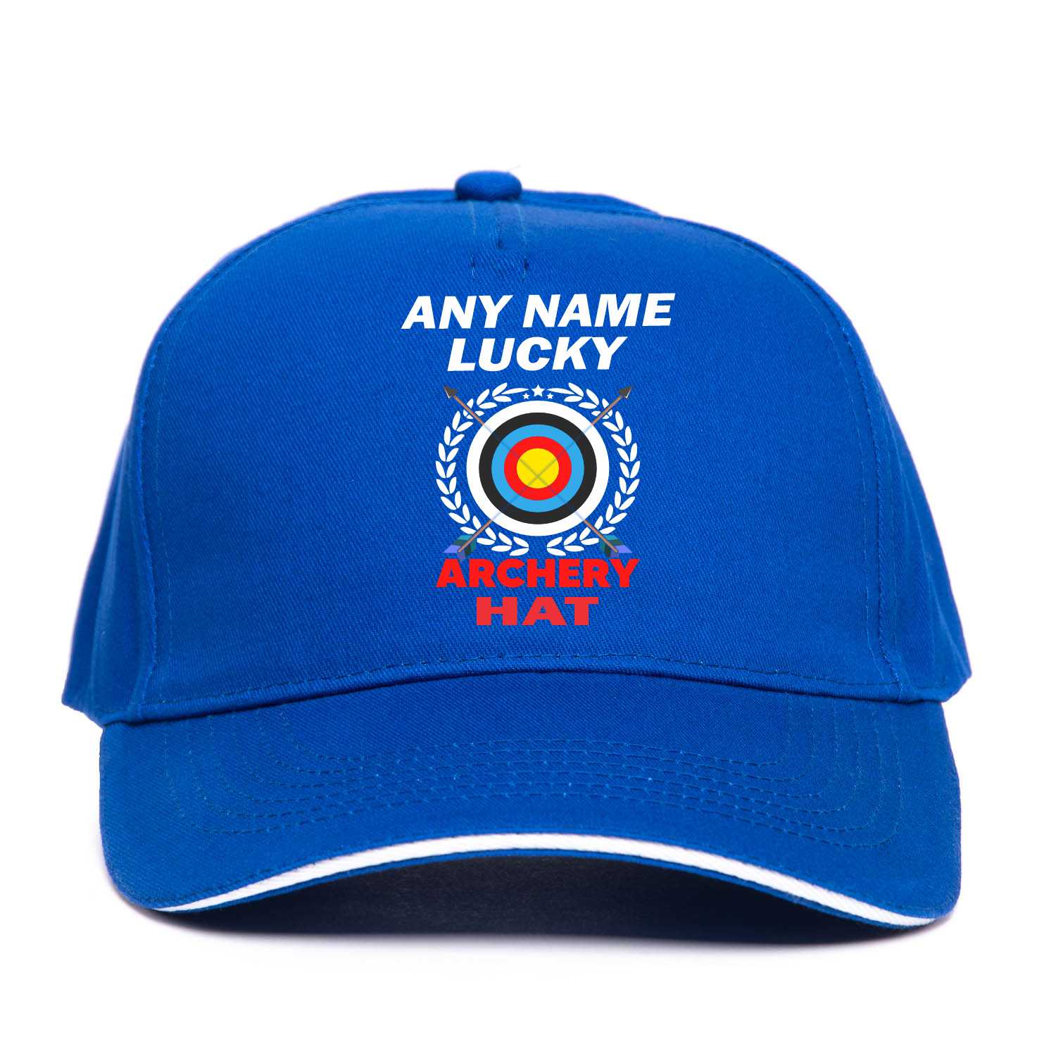 Lucky Archery Baseball Cap Personalise With Any Name Gift For Men & Women - Picture 7 of 9