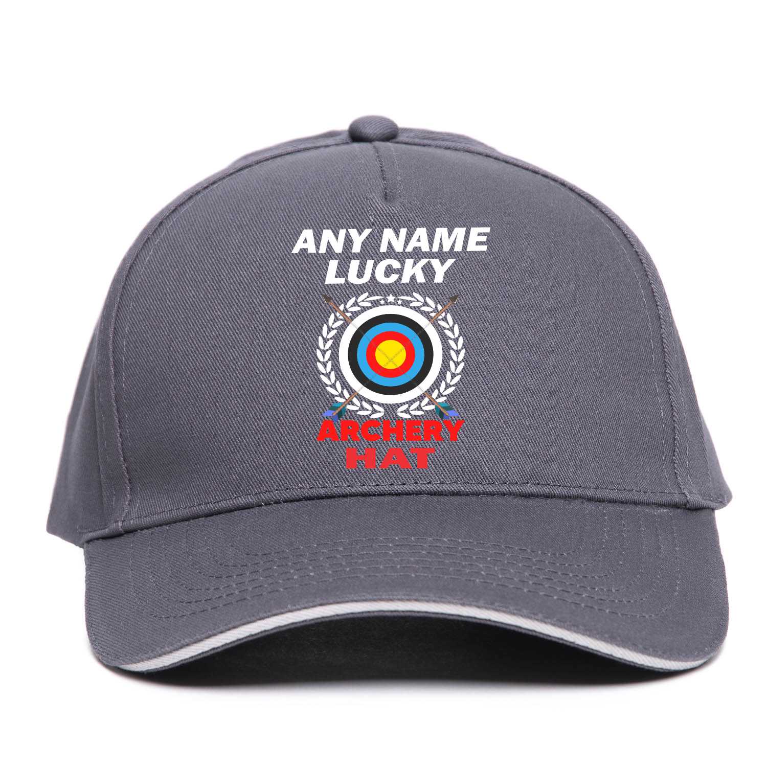 Lucky Archery Baseball Cap Personalise With Any Name Gift For Men & Women - Picture 8 of 9