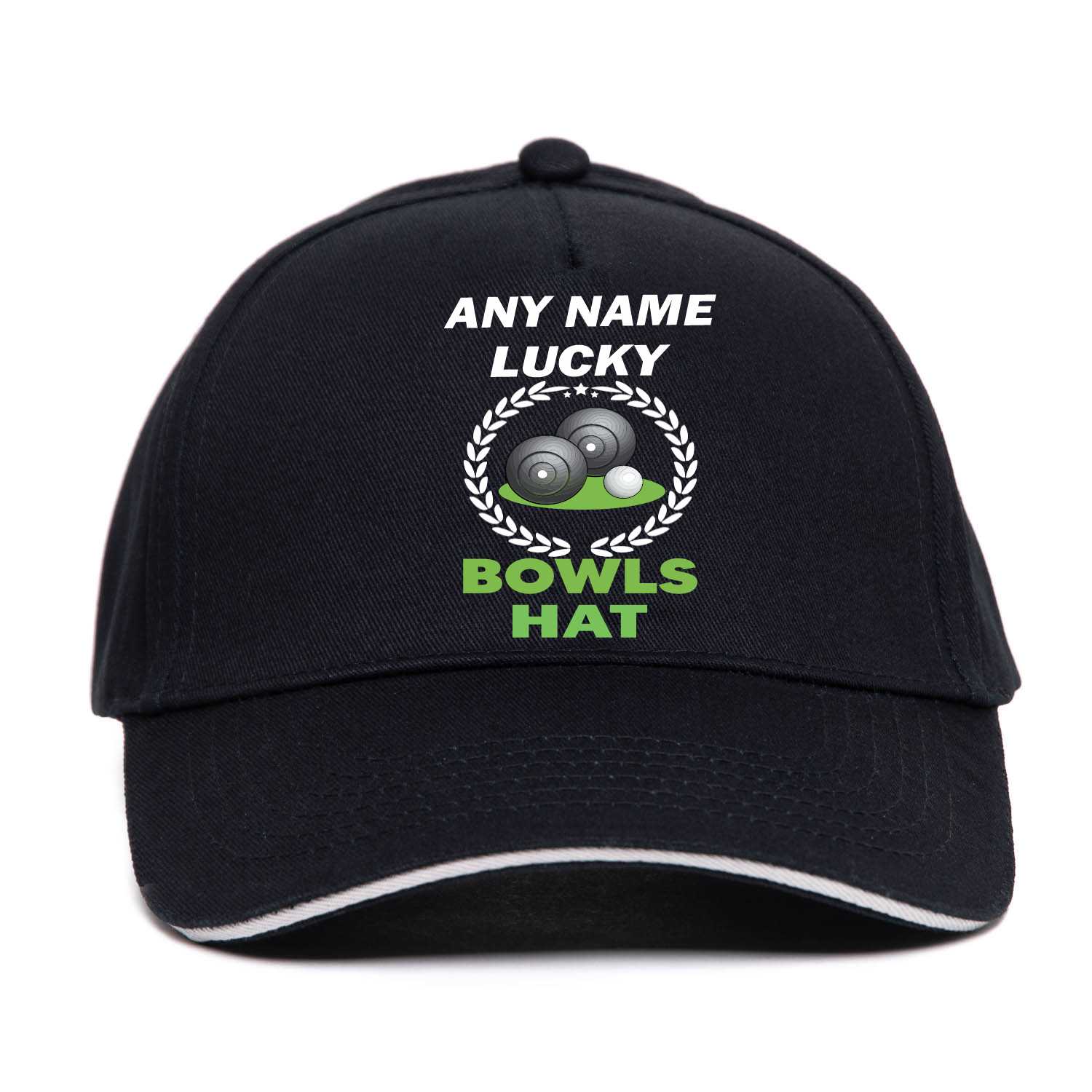 Lucky Bowls Baseball Cap Personalise With Any Name Gift For Men & Women - Picture 2 of 9