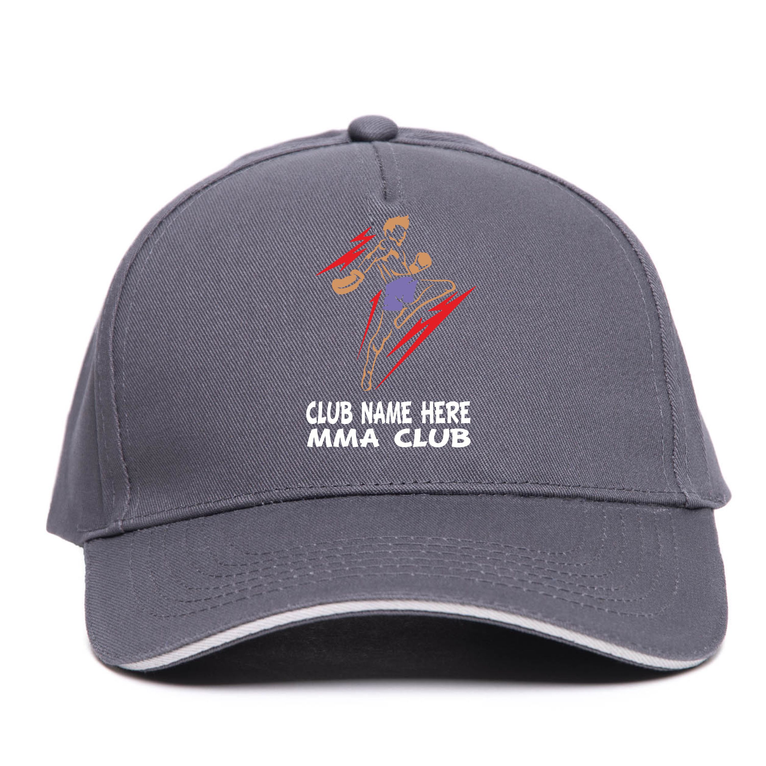 Baseballmütze MMA Kampfsport personalisieren mit Vereinsnamen Geschenk Unisex Mütze - Bild 8 von 9