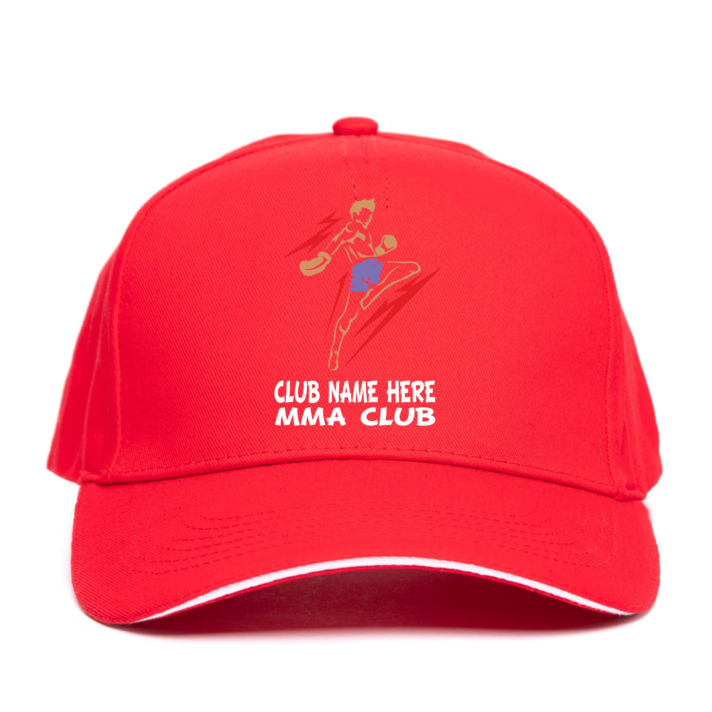 Baseballmütze MMA Kampfsport personalisieren mit Vereinsnamen Geschenk Unisex Mütze - Bild 9 von 9