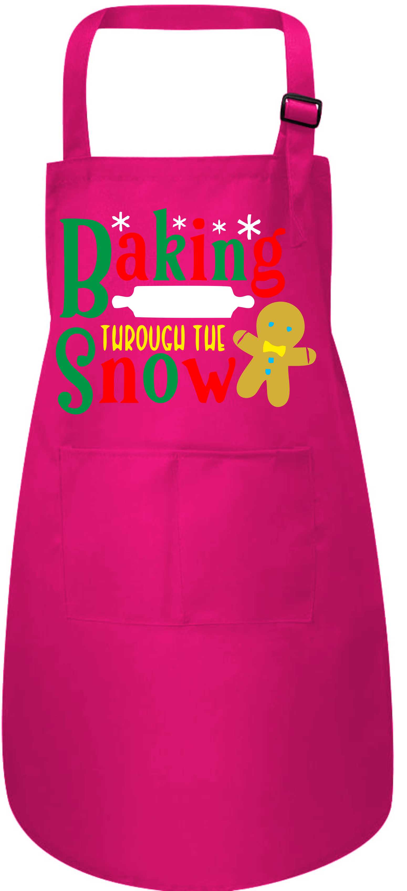 Baking Thru The Snow Crafting Baking Kids Apron with Pockets Boys Girls - Picture 10 of 10