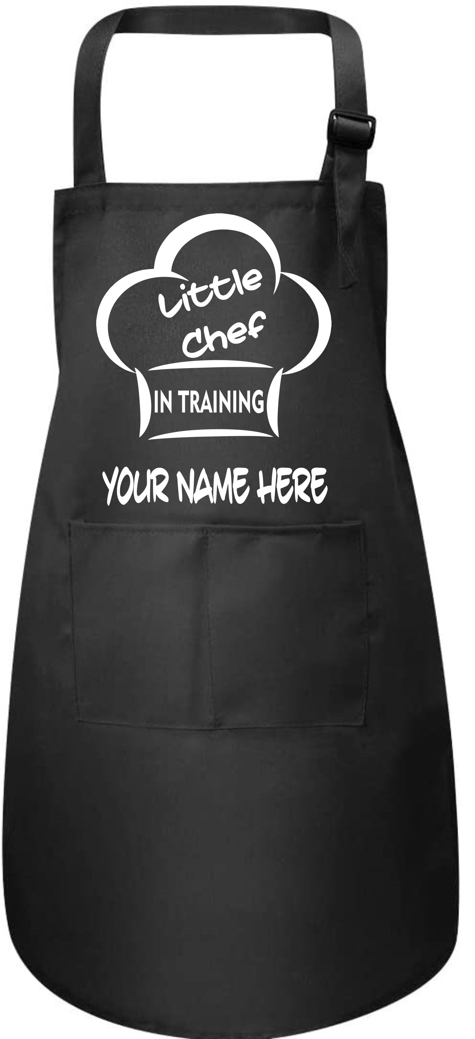 Personalised Kids Apron Little Chef in Training - Picture 2 of 3