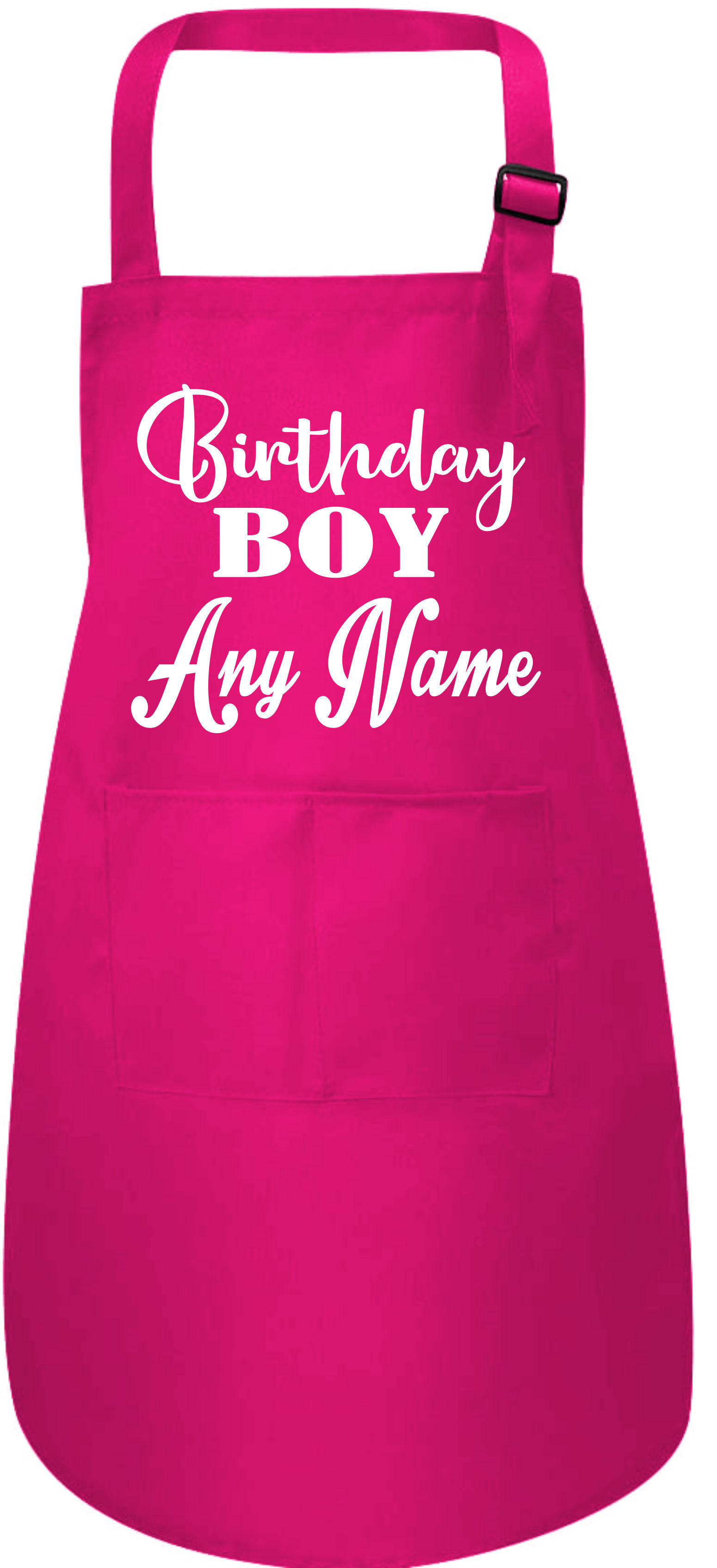 Birthday Boy Personalised Kids Apron Any Name Here Adjustable Straps - Picture 7 of 7