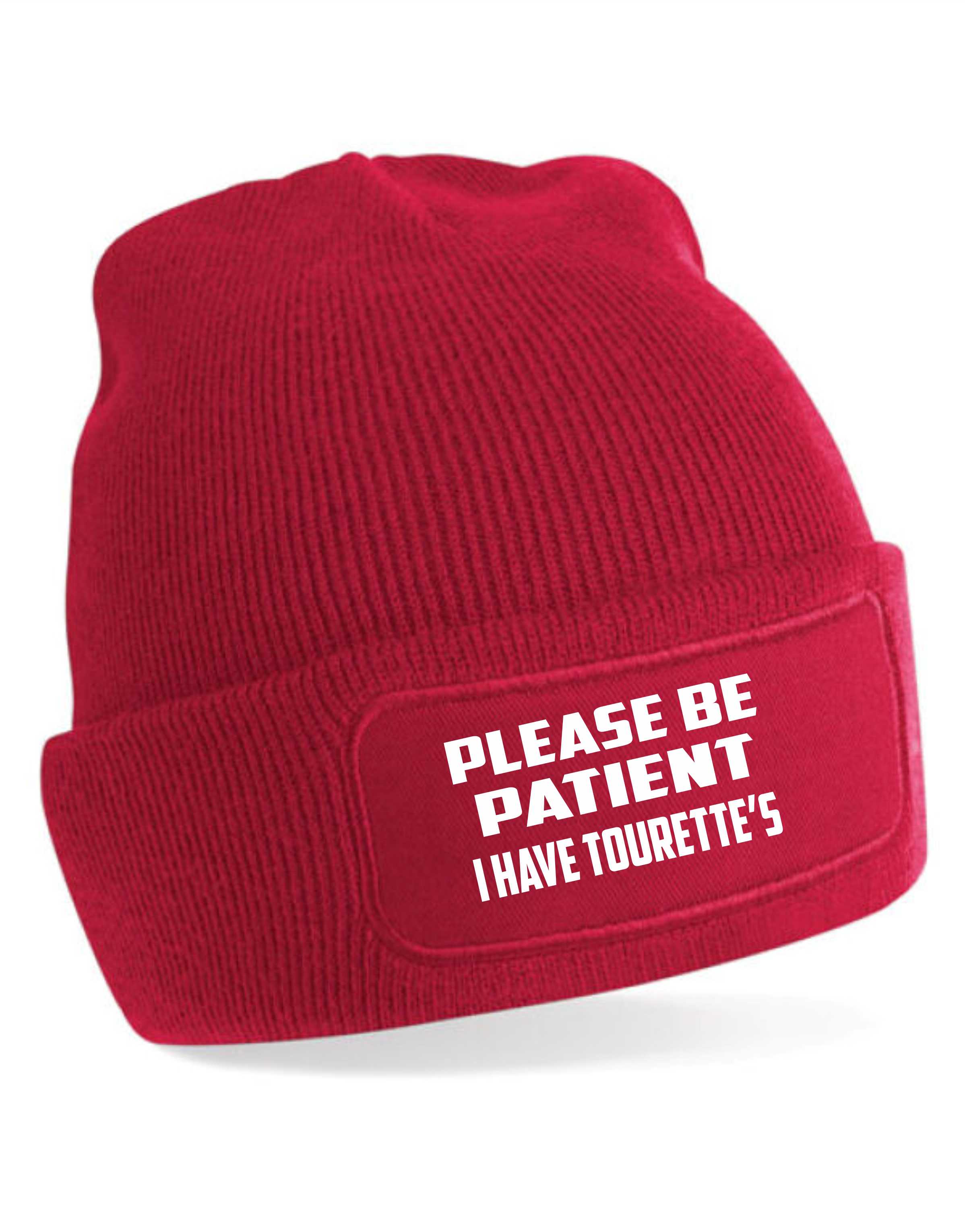 Be Patient I Have Tourettes Beanie Hat Mental Health Awareness Men & Ladies - Picture 9 of 11