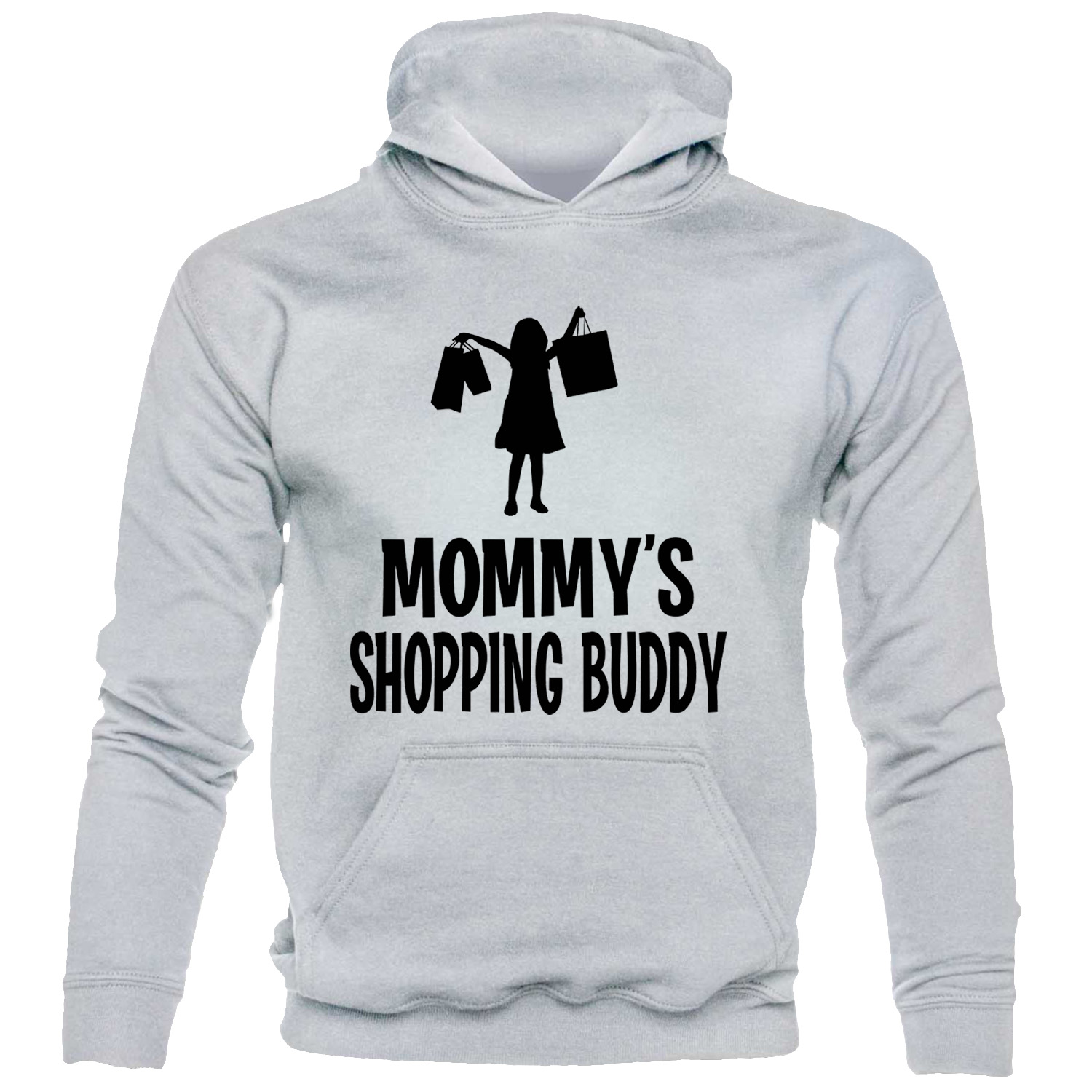 Mommy's Shopping Buddy Funny Girls Hoodie Hoody Birthday Gift For Girls - Picture 4 of 7
