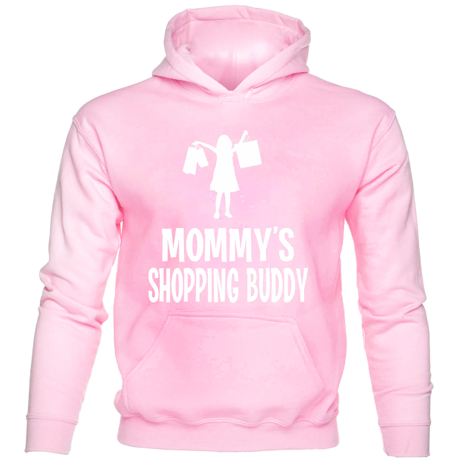 Mommy's Shopping Buddy Funny Girls Hoodie Hoody Birthday Gift For Girls - Picture 5 of 7
