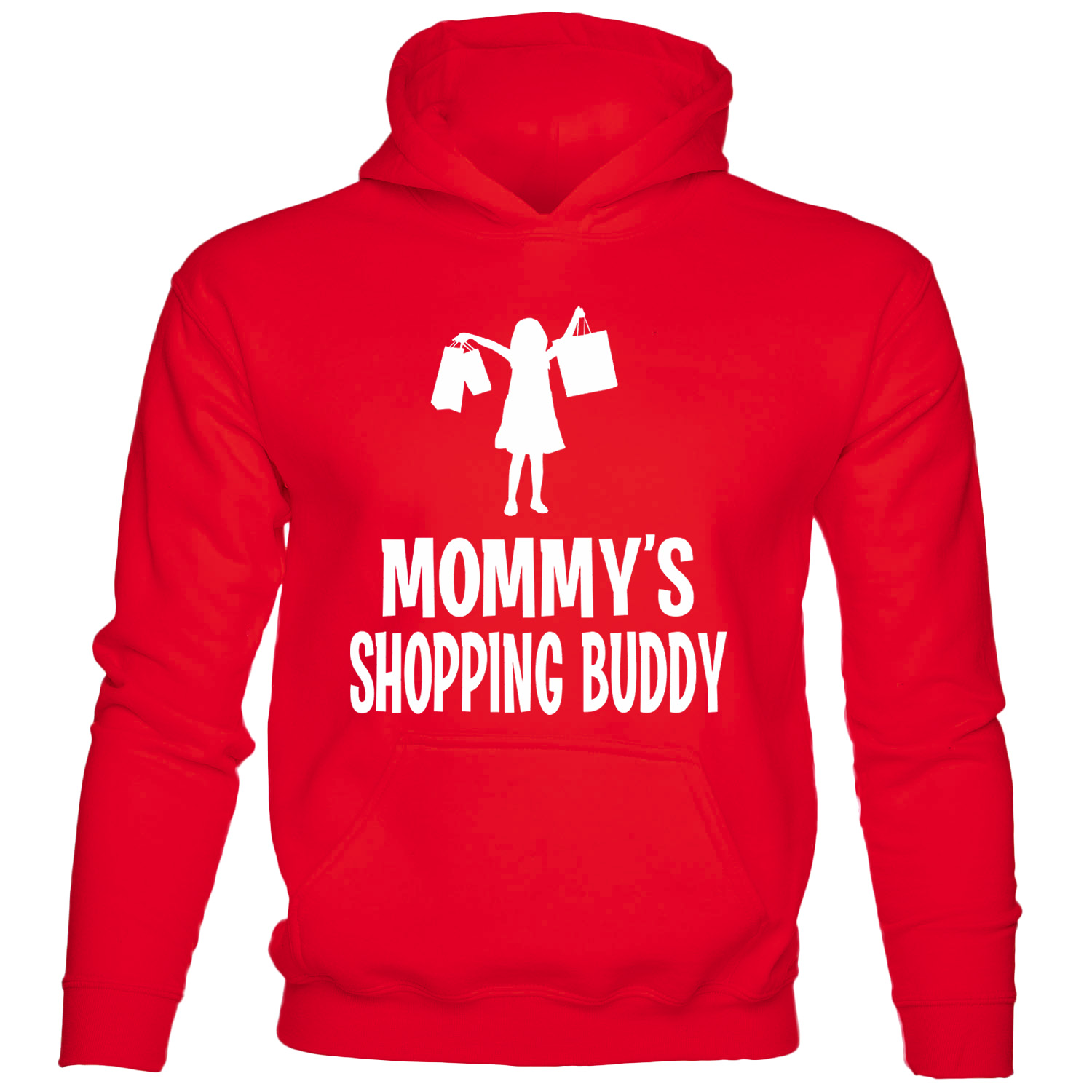Mommy's Shopping Buddy Funny Girls Hoodie Hoody Birthday Gift For Girls - Picture 7 of 7