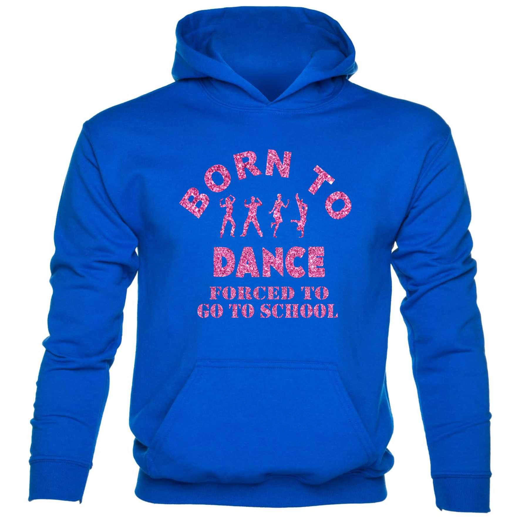 Born To Dance Forced To Go To School Funny Girls Kids Hoodie - Picture 3 of 7