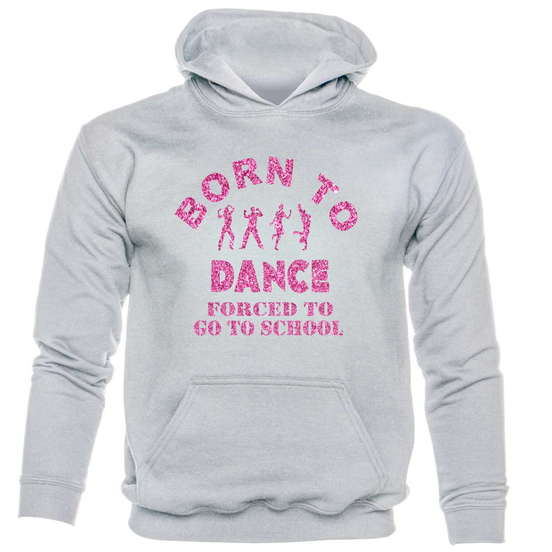 Born To Dance Forced To Go To School Funny Girls Kids Hoodie - Picture 4 of 7