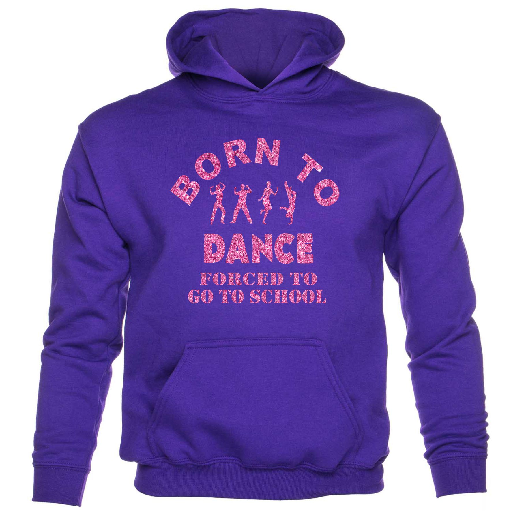 Born To Dance Forced To Go To School Funny Girls Kids Hoodie - Picture 6 of 7