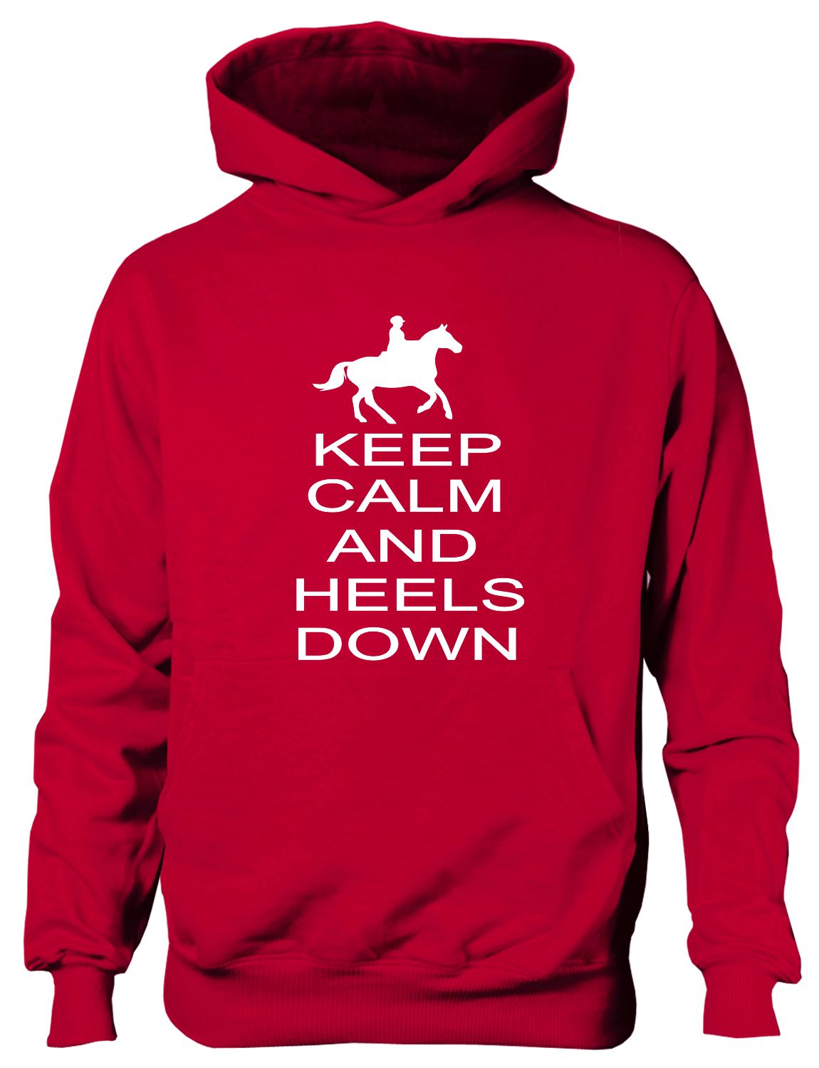 Keep Calm Heels Down Funny Horse Riding Funny Pony Kids Hoodie Ages 1-13 Yrs - Picture 7 of 7