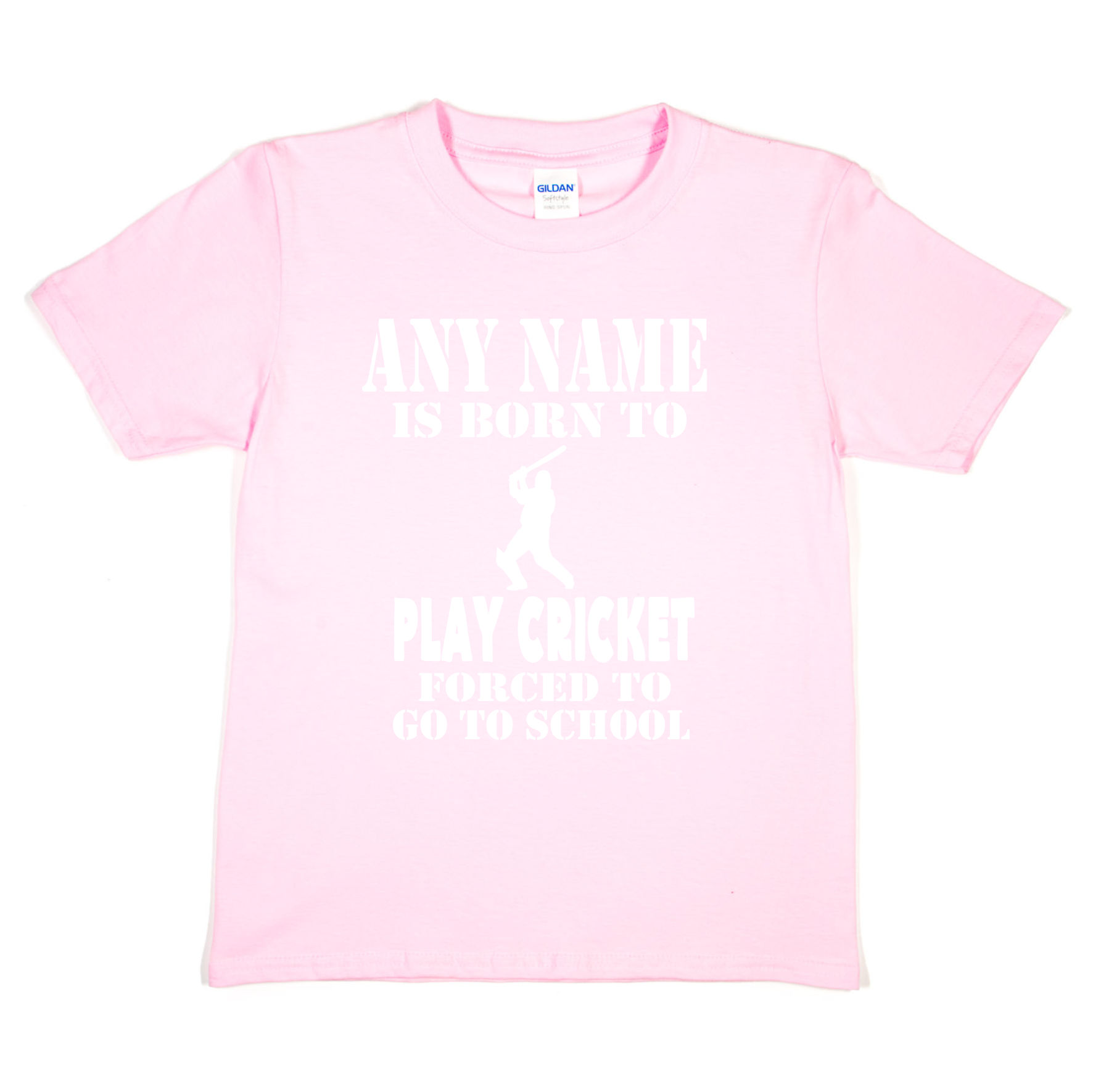 Personalisiertes Kinder T-Shirt Born To Play Cricket Geburtstag Geschenk beliebiger Name - Bild 5 von 8