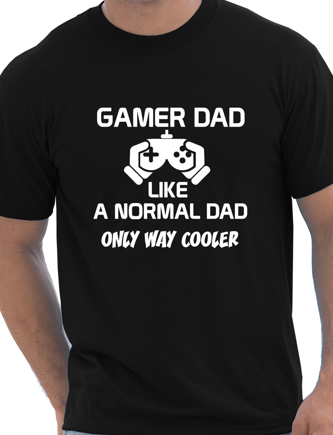 Gamer Dad Geek Father Day Funny Mens Gift T-Shirt Size S-XXL