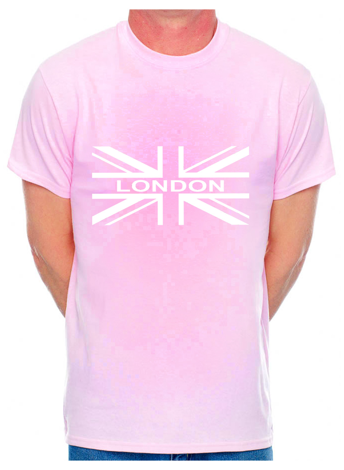 Personalised Mens T-Shirt Union Jack London Any Town City Name Of Your Choice