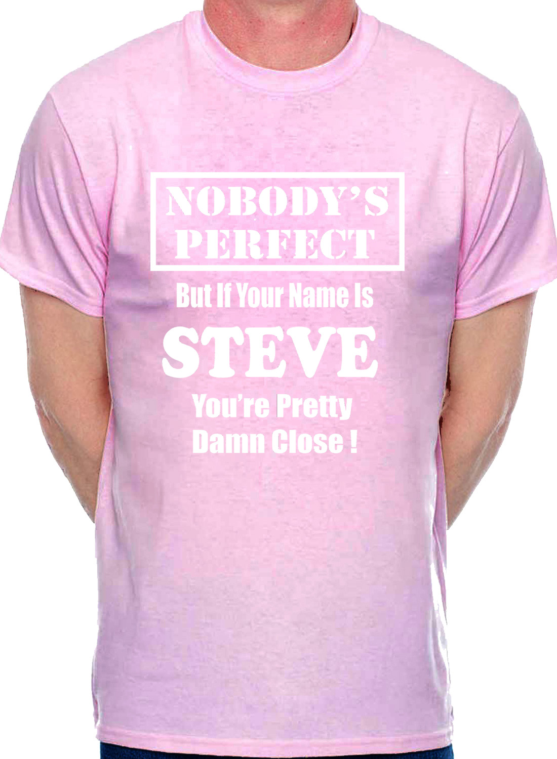 Mens Custom T Shirt First Name Steve Fathers Day Gift Present Funny