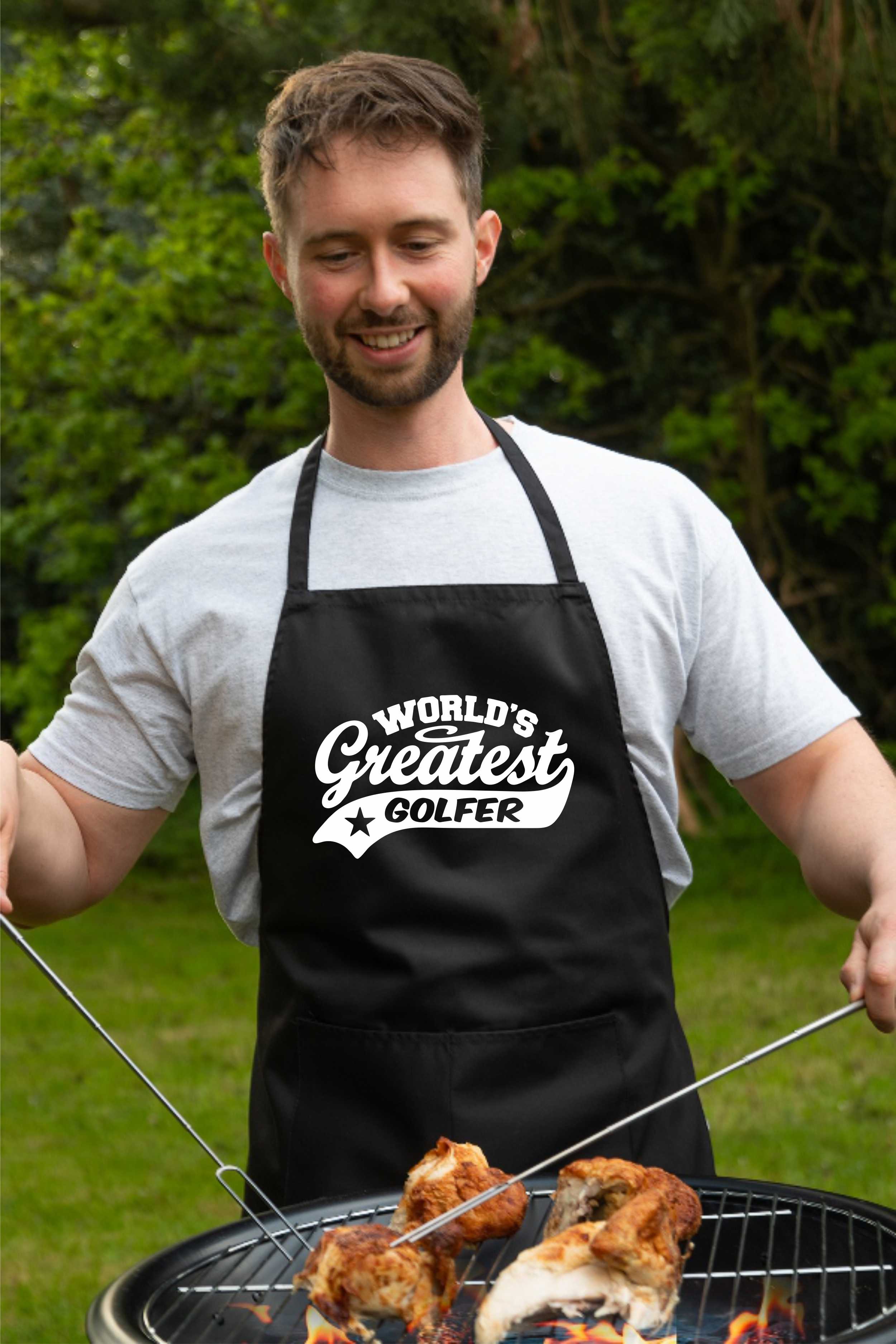 Delantal El mejor regalo para golfista para él regalo para su cumpleaños de golf  - Imagen 5 de 8