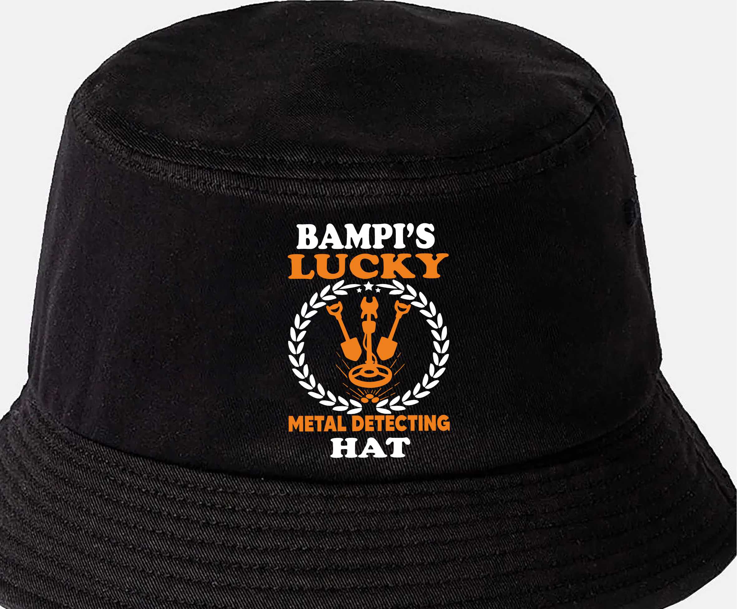 Bampi's Lucky Metal Detecting Bucket Hat Gift Father's Day Birthday - Picture 3 of 7