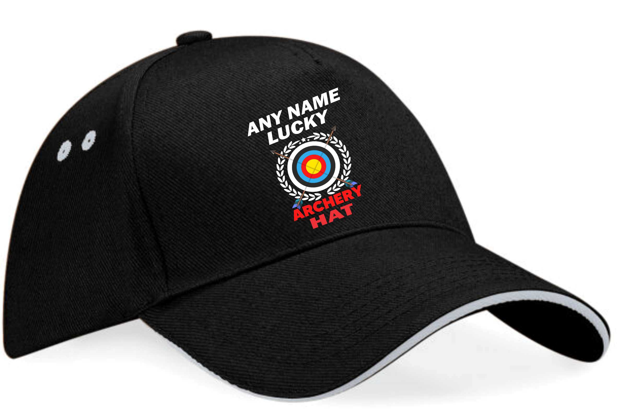 Lucky Archery Baseball Cap Personalise With Any Name Gift For Men & Women - Picture 6 of 9