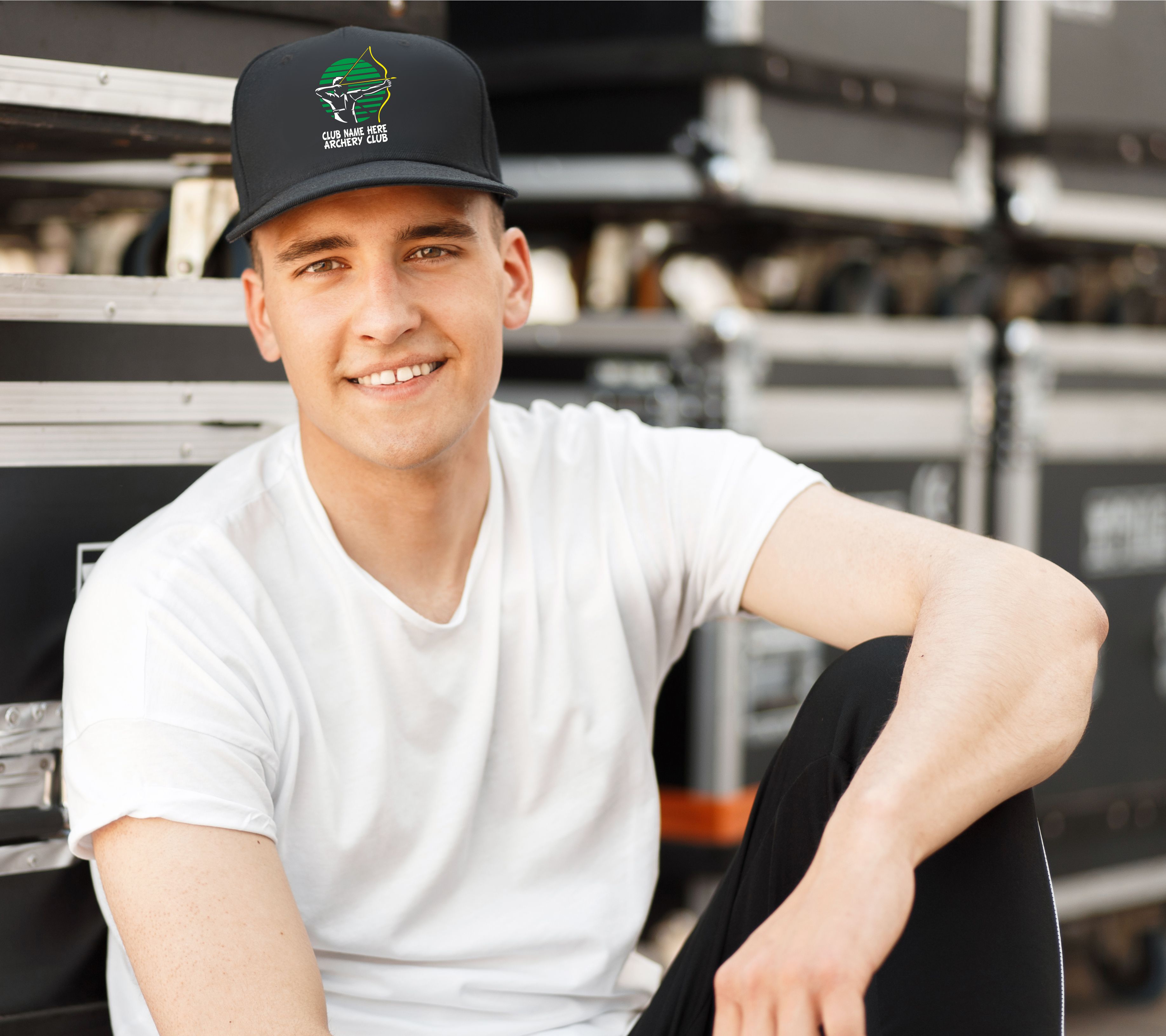 Baseballmütze Bogenschießen personalisieren mit Vereinsnamen Geschenk Unisex Mütze - Bild 5 von 9