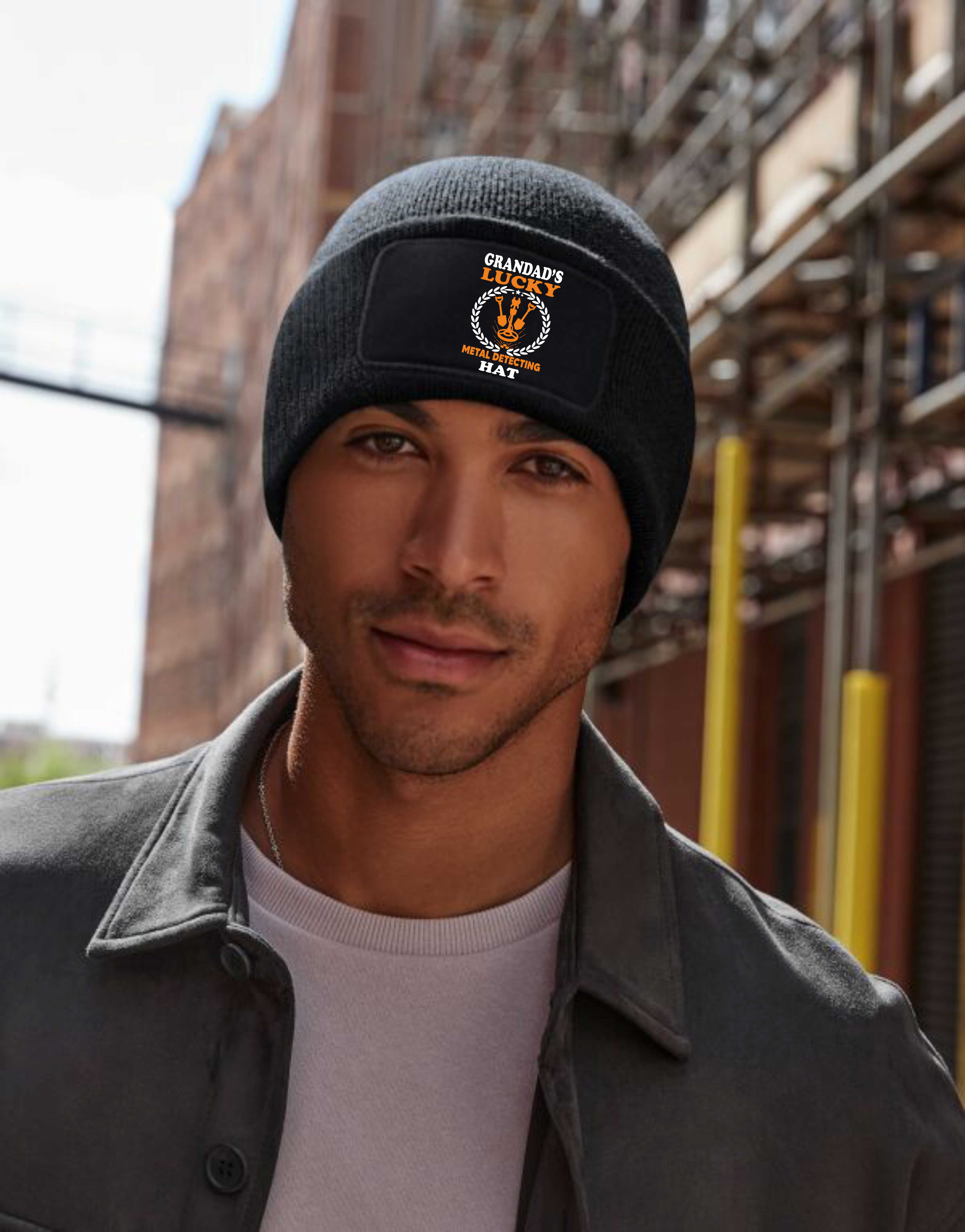 Opas Glück Metalldetektor Beanie Mütze Geschenk Vatertag Geburtstagsgeschenk - Bild 8 von 9